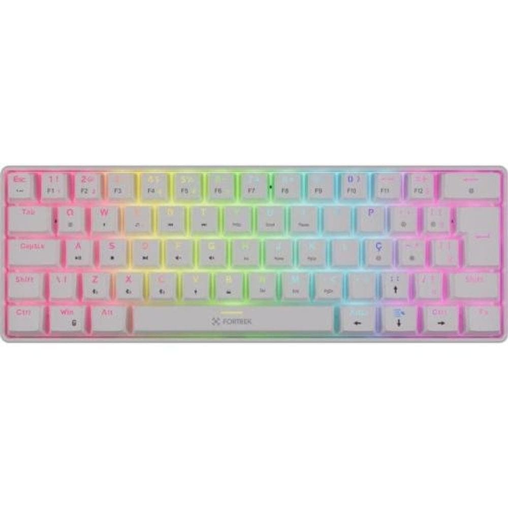 Teclado Mecânico Fortrek Gravity Air Compact Wireless Branco