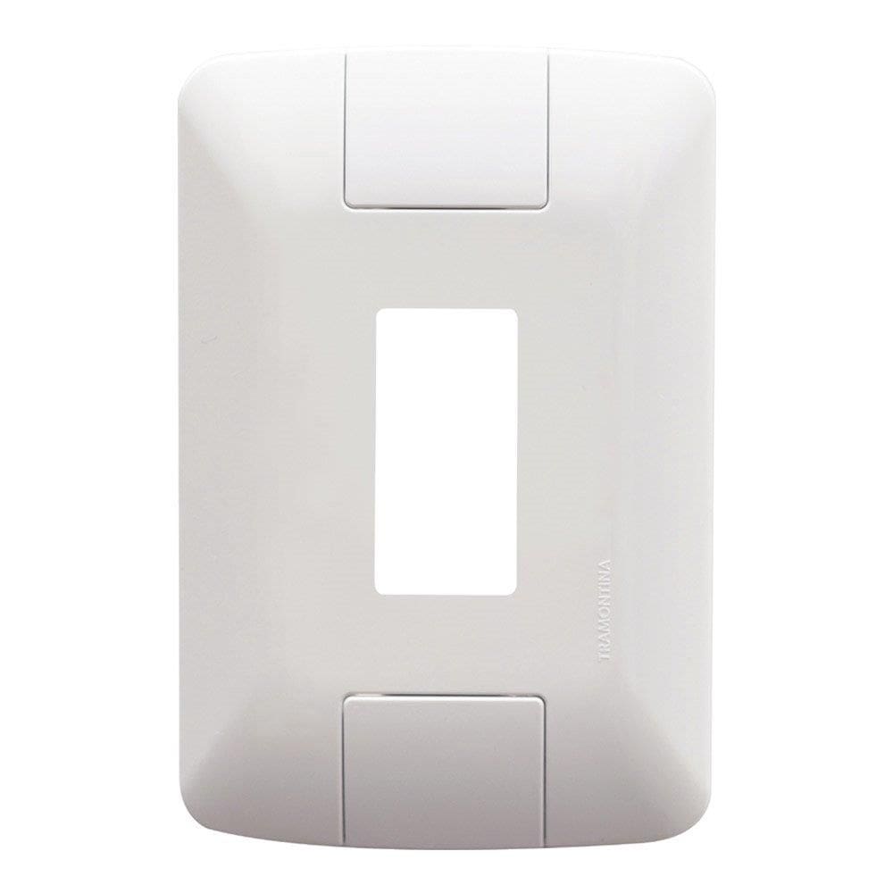 Placa Aria Tramontina 4x2 1 Módulo Vertical Branco