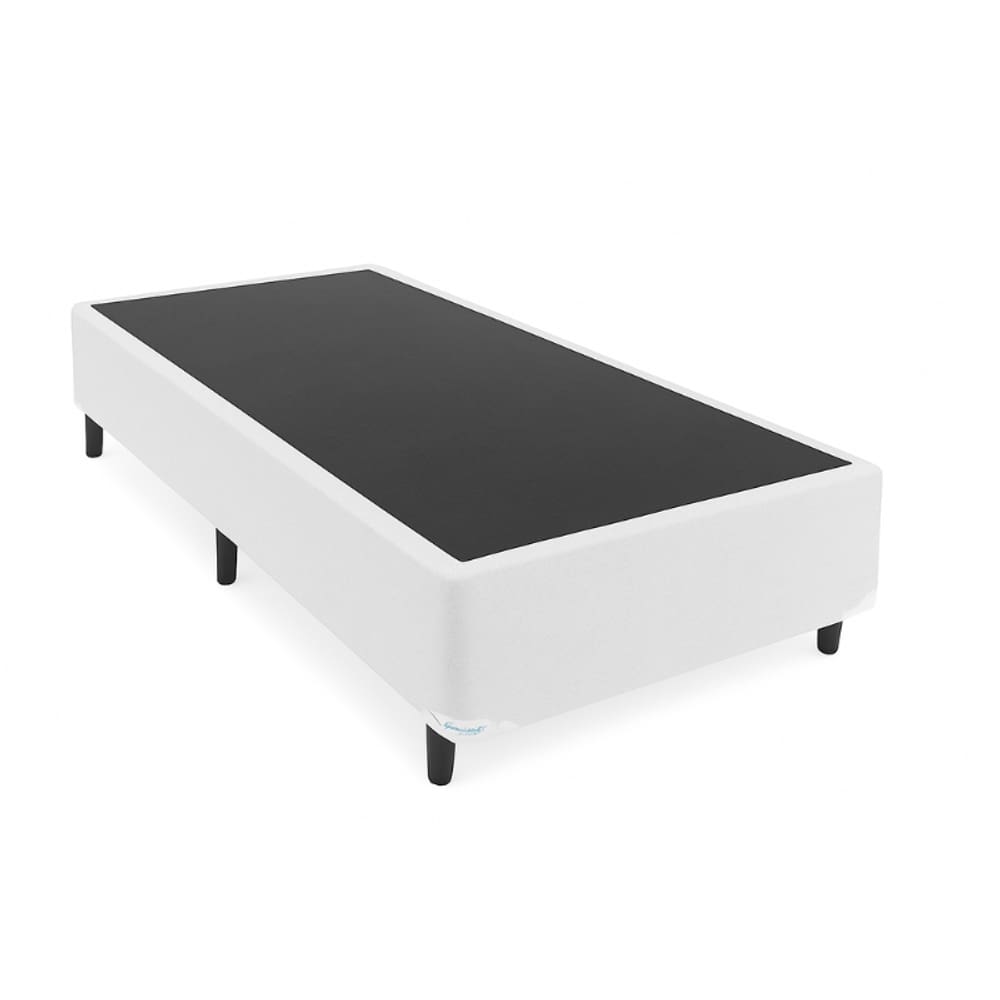 Base Box Solteiro Sintético Branco - 78x188cm