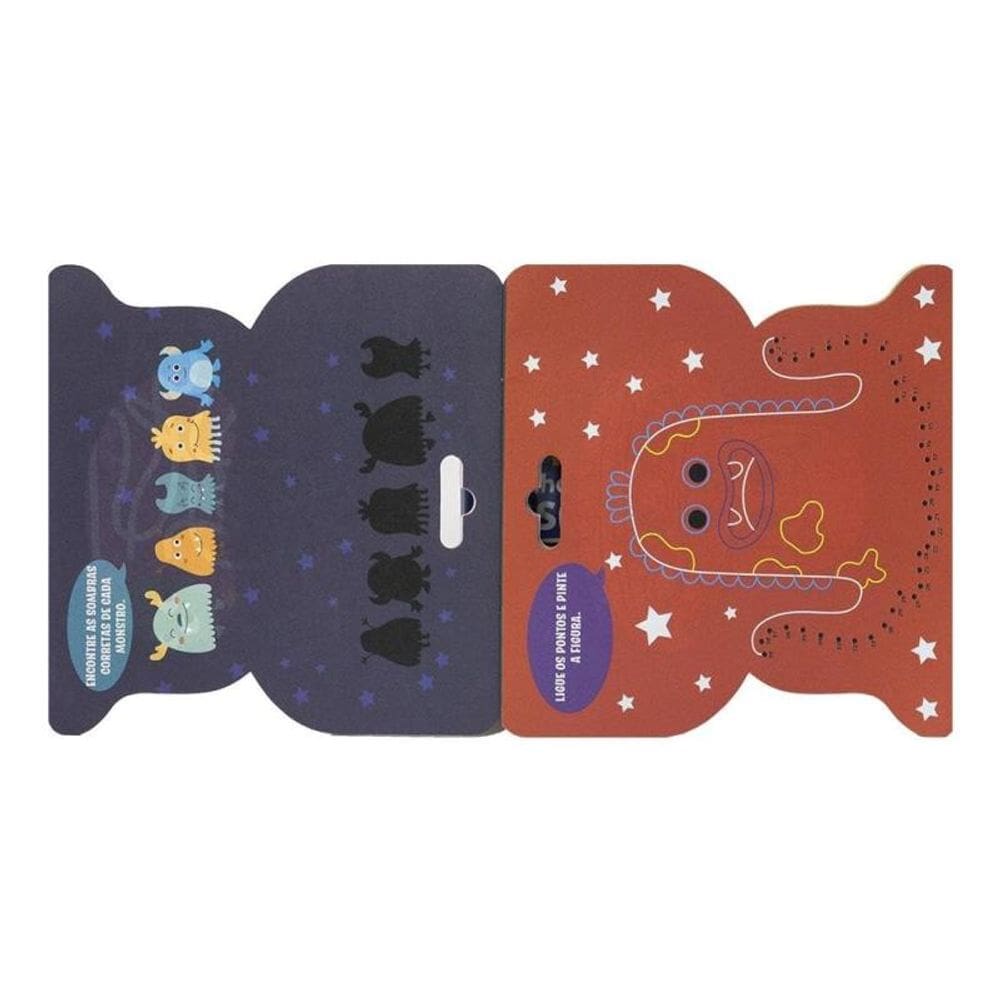 Livro Com Adesivos Fofinhos - Monstrinhos - Happy Books