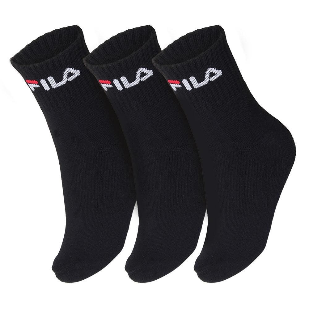 Meia Fila LS330037 34 ao 38 Pack com 03 Pares Preta