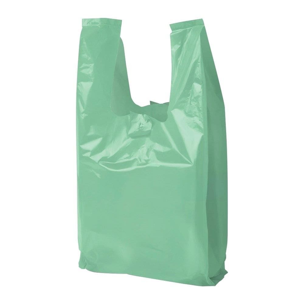 Sacola Uzzi Verde 38x48 Suporta 4kg - Embalagem com 1000 Unidades