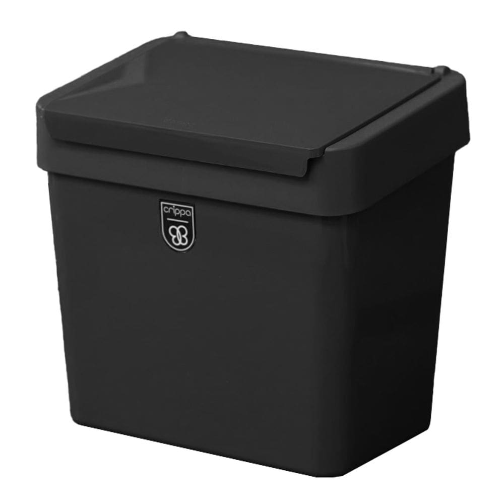 Lixeira 2,5 Litros Com Tampa Plástica de Pia Bancada Cozinha Preto - Pop 403164 Crippa