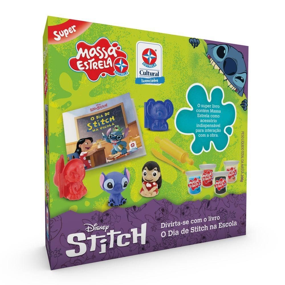 Massa De Modelar Livro O Dia De Stitch Na Escola - Estrela