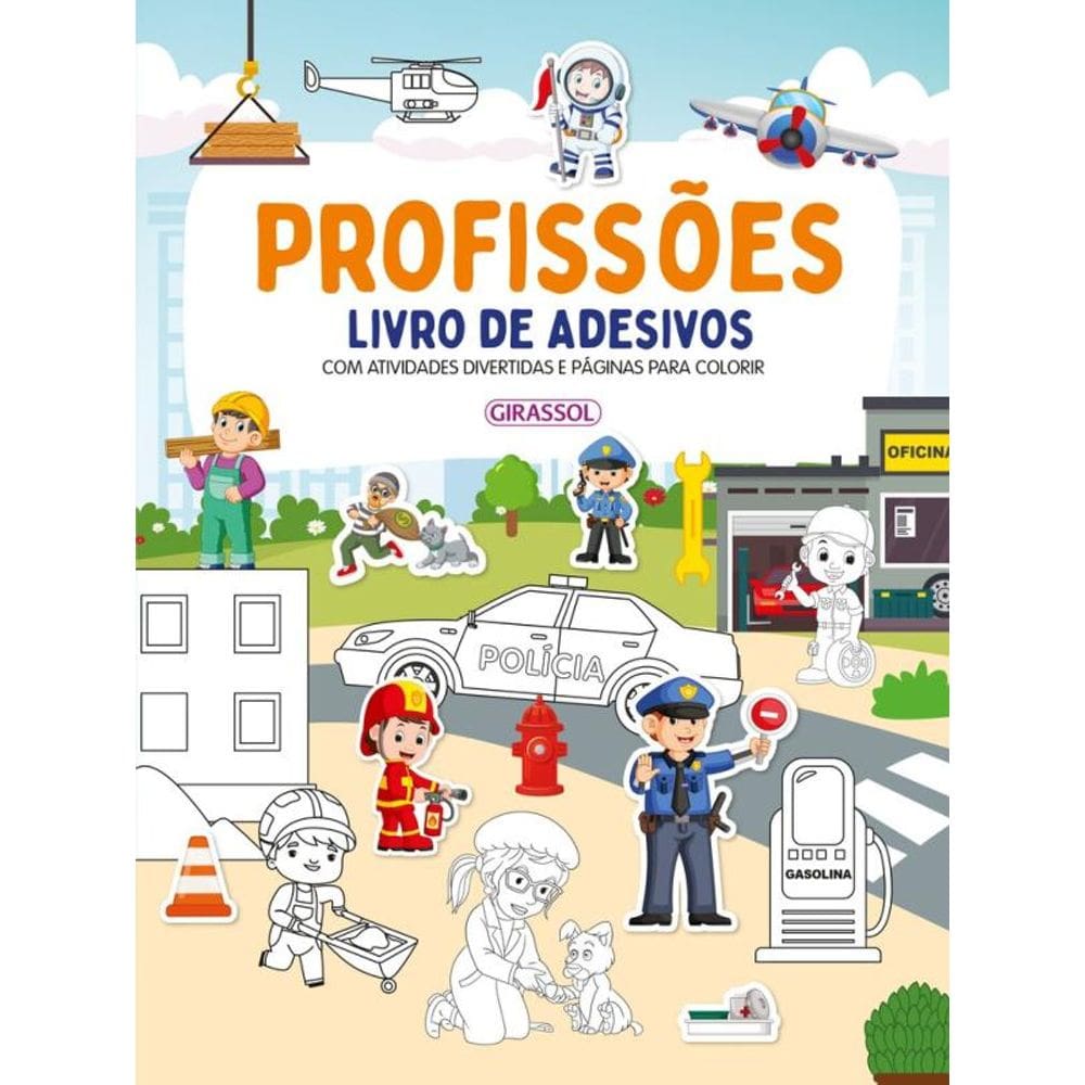 Profissões - Livro de adesivos