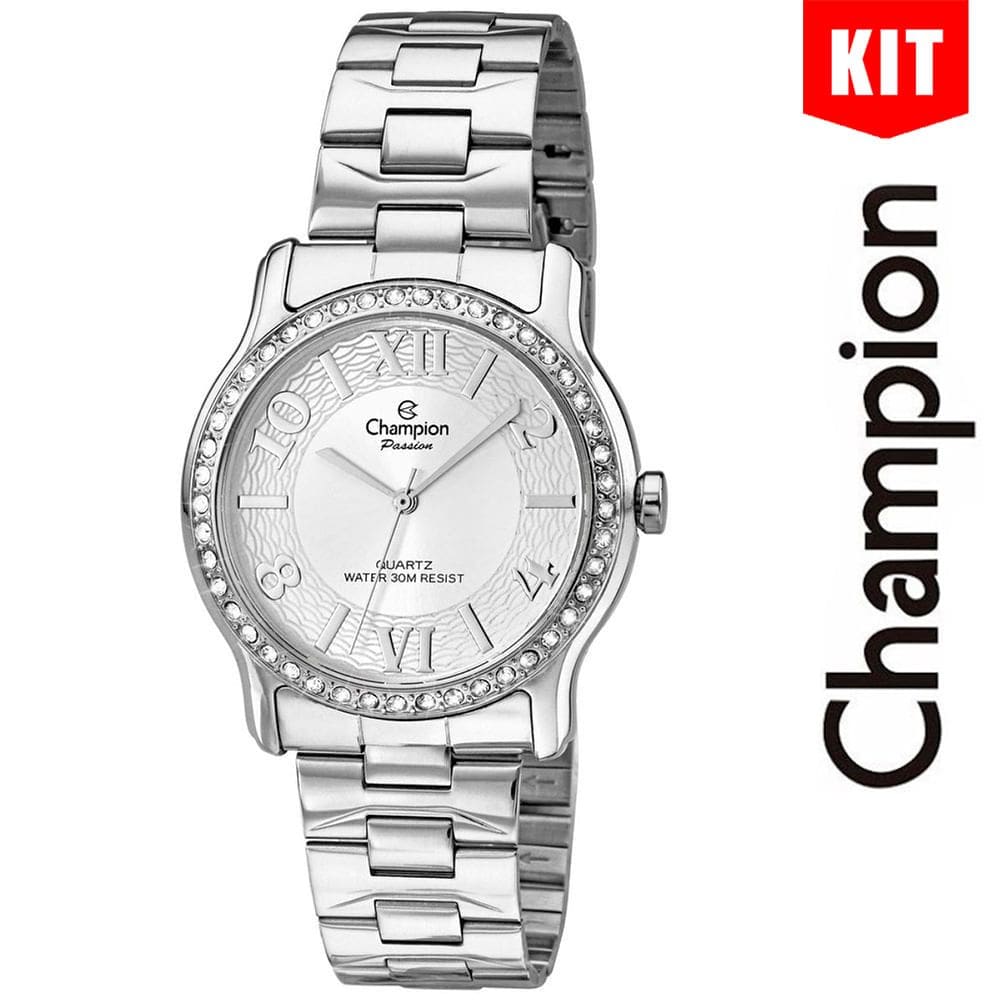 Relógio CHAMPION feminino analógico prata CH25703D