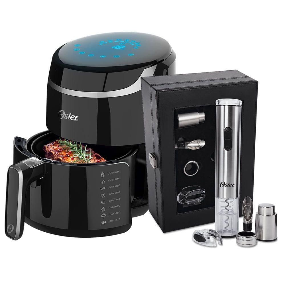 Kit Fritadeira Black Digital Fryer e Kit Vinho Oster - 220V
