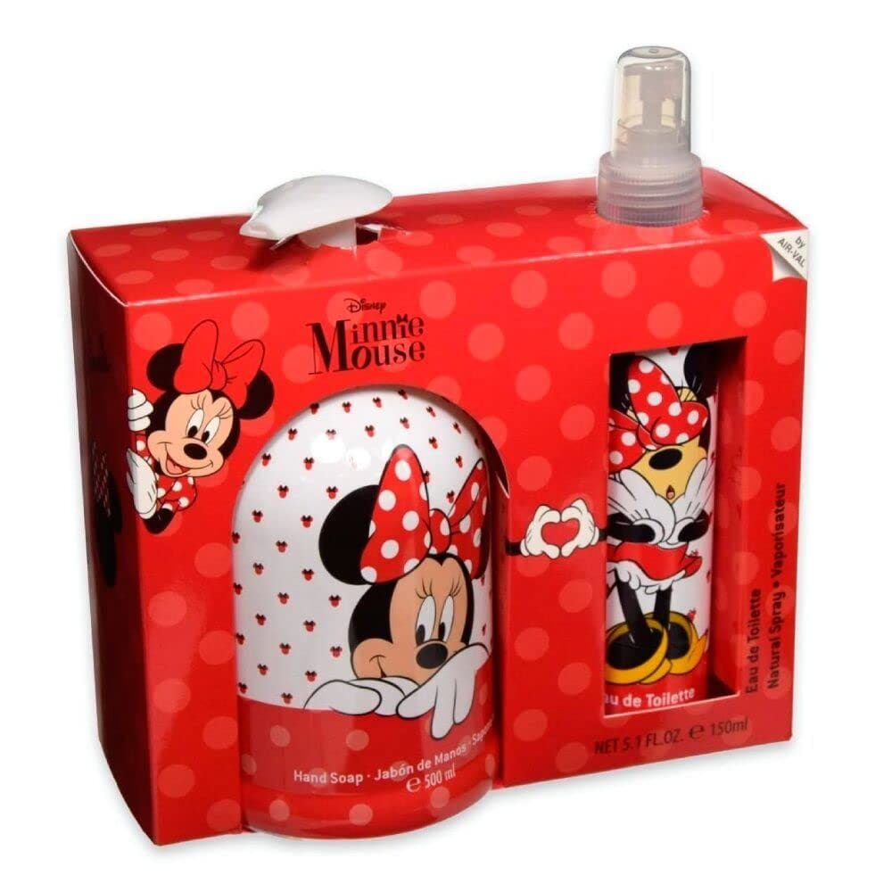 Perfume Air-Val Disney Minnie 5.0 EDT 500mL+500mL Sabonete para mãos