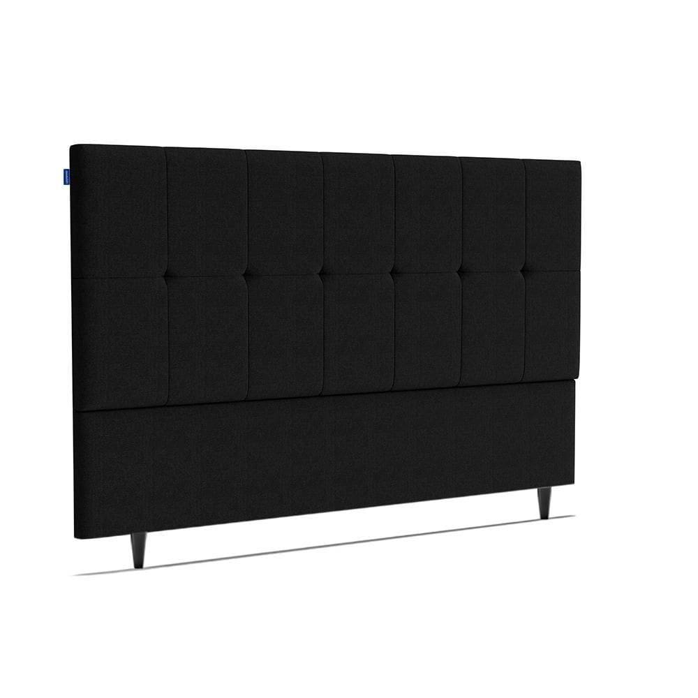 Cabeceira Piave Linho Preto Sup King (8x195x120) - Ortobom