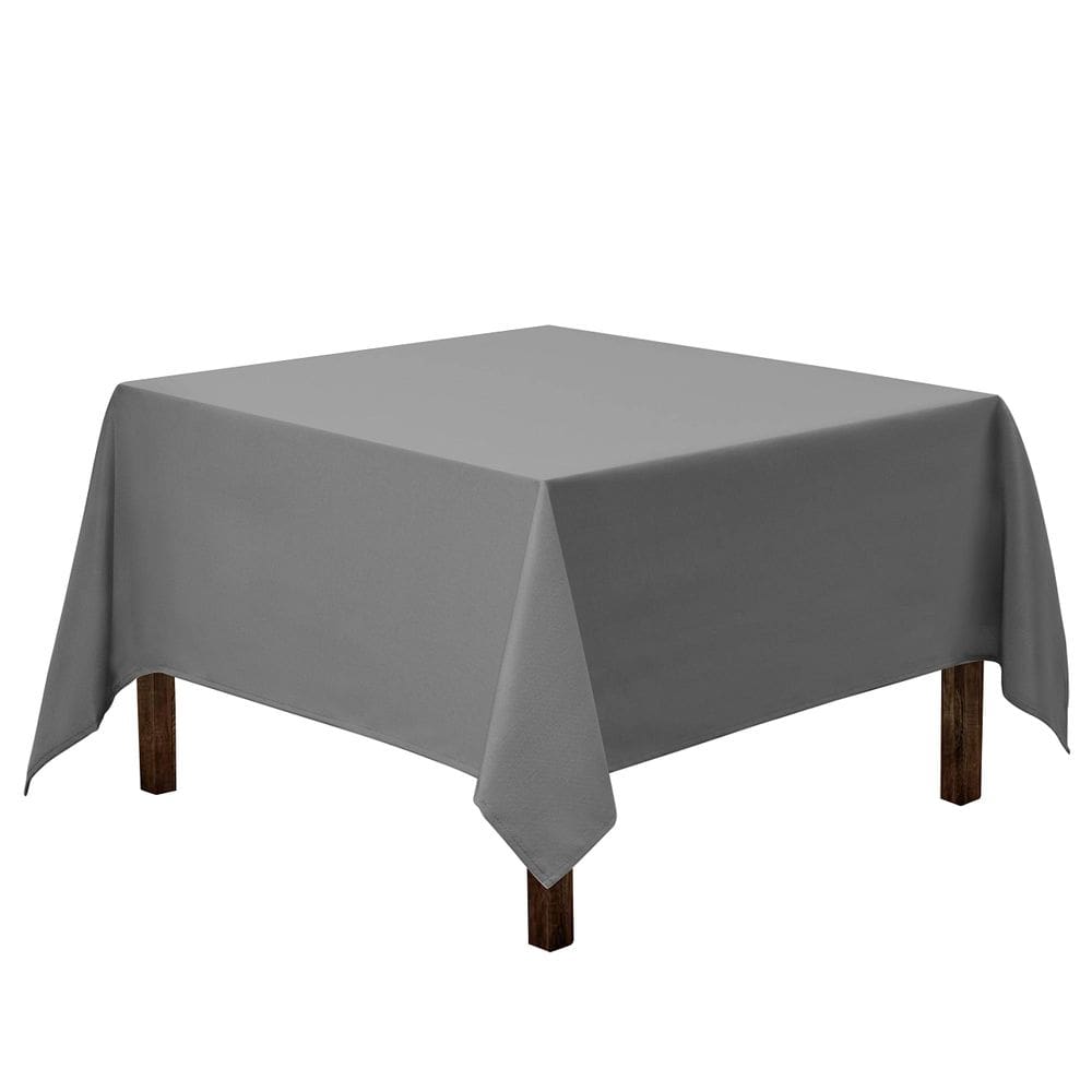 Toalha de mesa Gee Di Moda Square 216x216cm Carvão de Poliéster