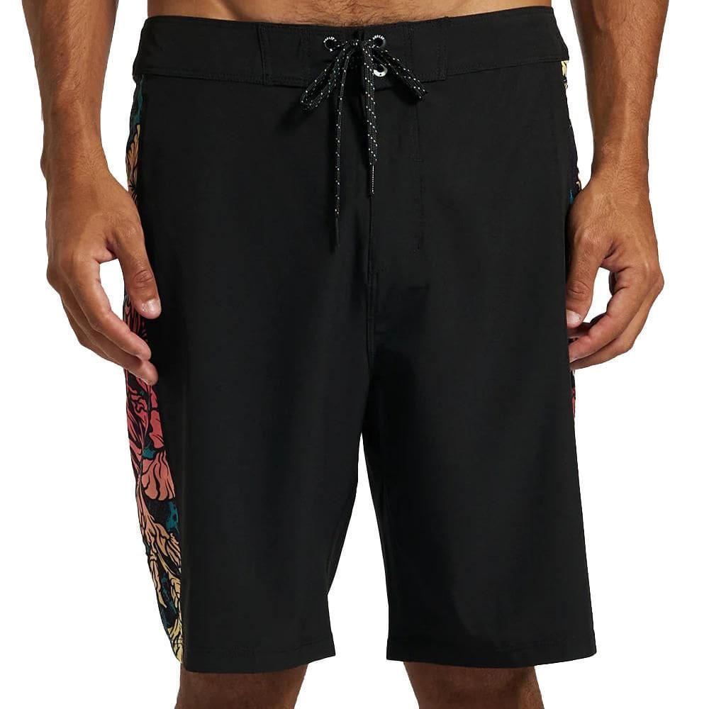 Bermuda Hurley Flower 19,5” SM26 Masculina Preto