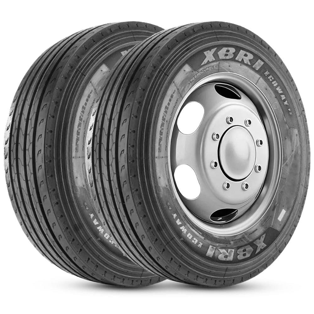 Kit 2 Pneu Aro 22.5 295/80R22.5 Xbri Ecoway P2 152/149M 18PR
