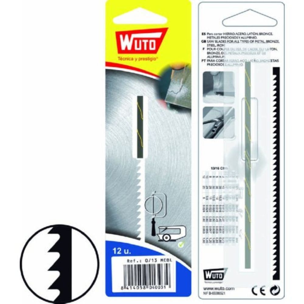 Lamina Para Serra Tico Tico 0,80mm 04/13 MEBL Wuto