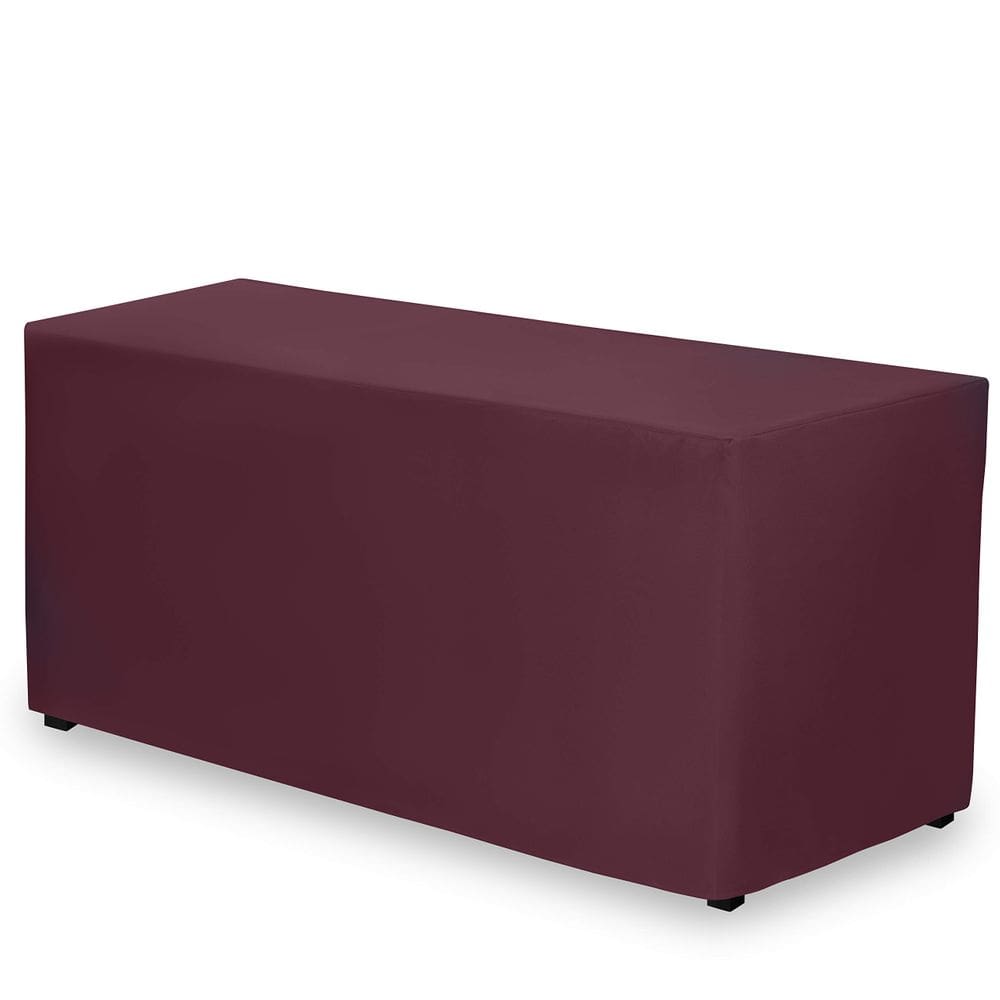 Toalha de mesa Gee Di Moda ajustada 183x76cm em poliéster bordô