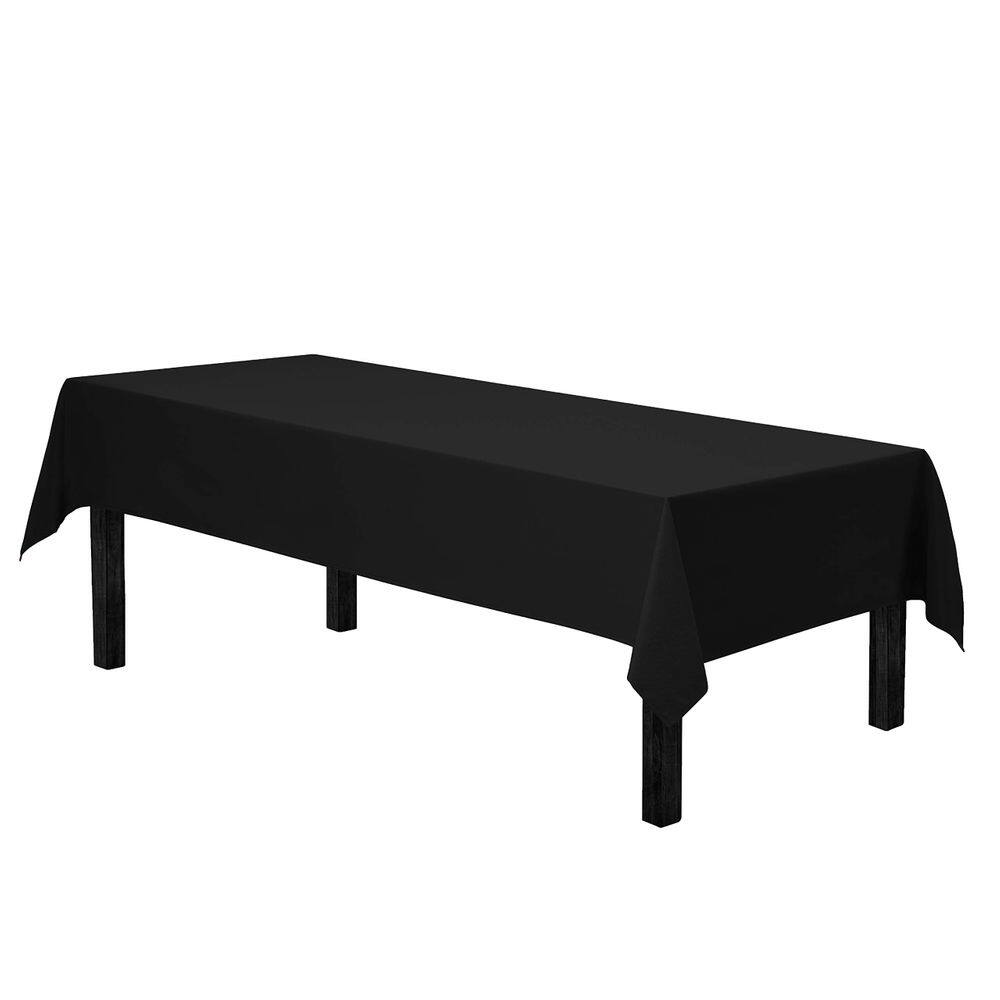 Toalha de mesa Gee Di Moda Retangular 152x259cm Poliéster Preto