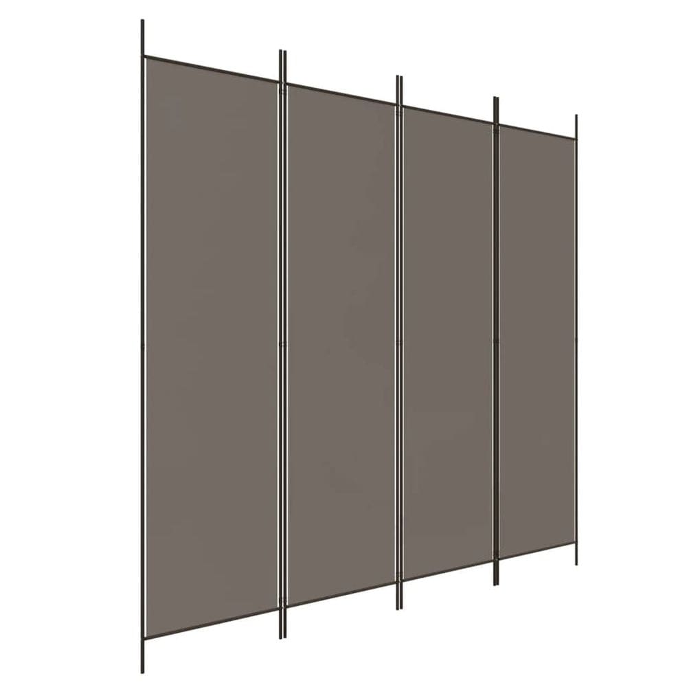 Divisória de quarto VidaXL Tecido antracite de 4 painéis 200x200cm