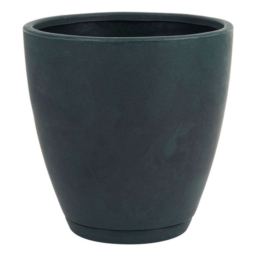 Kit 2 Vasos Naterial Samba Verde Com Prato 28 E 35 Cm