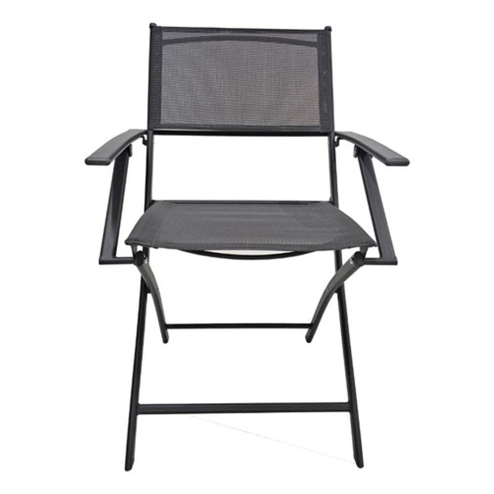 Poltrona Jardim Plicosa Interlagos Dobravel Cinza 84x51 Cm