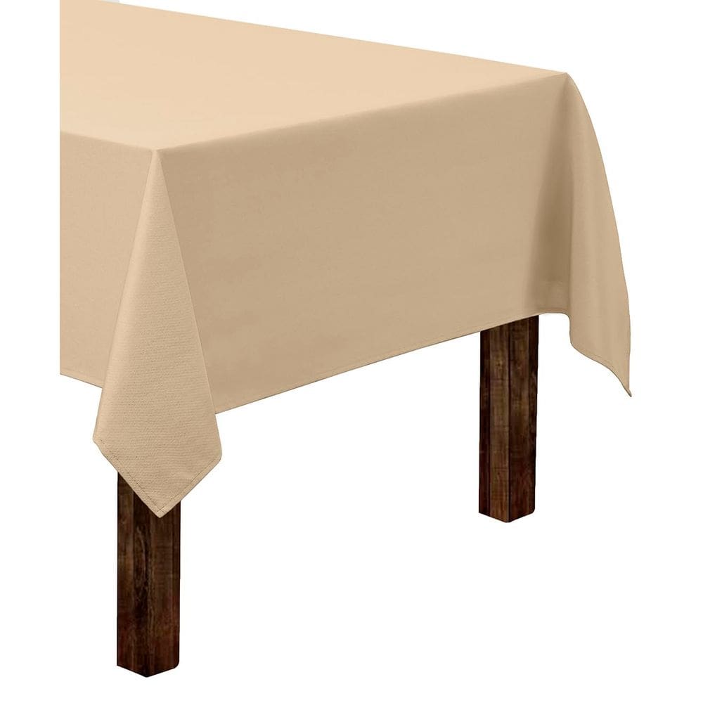 Toalha de mesa Gee Di Moda retangular 152x259cm bege para mesa de 6 pés