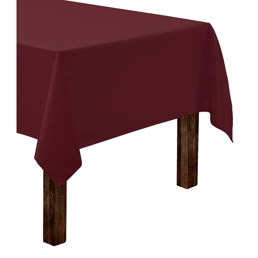 Toalha de mesa Gee Di Moda Retangular 60x126cm Poliéster Borgonha