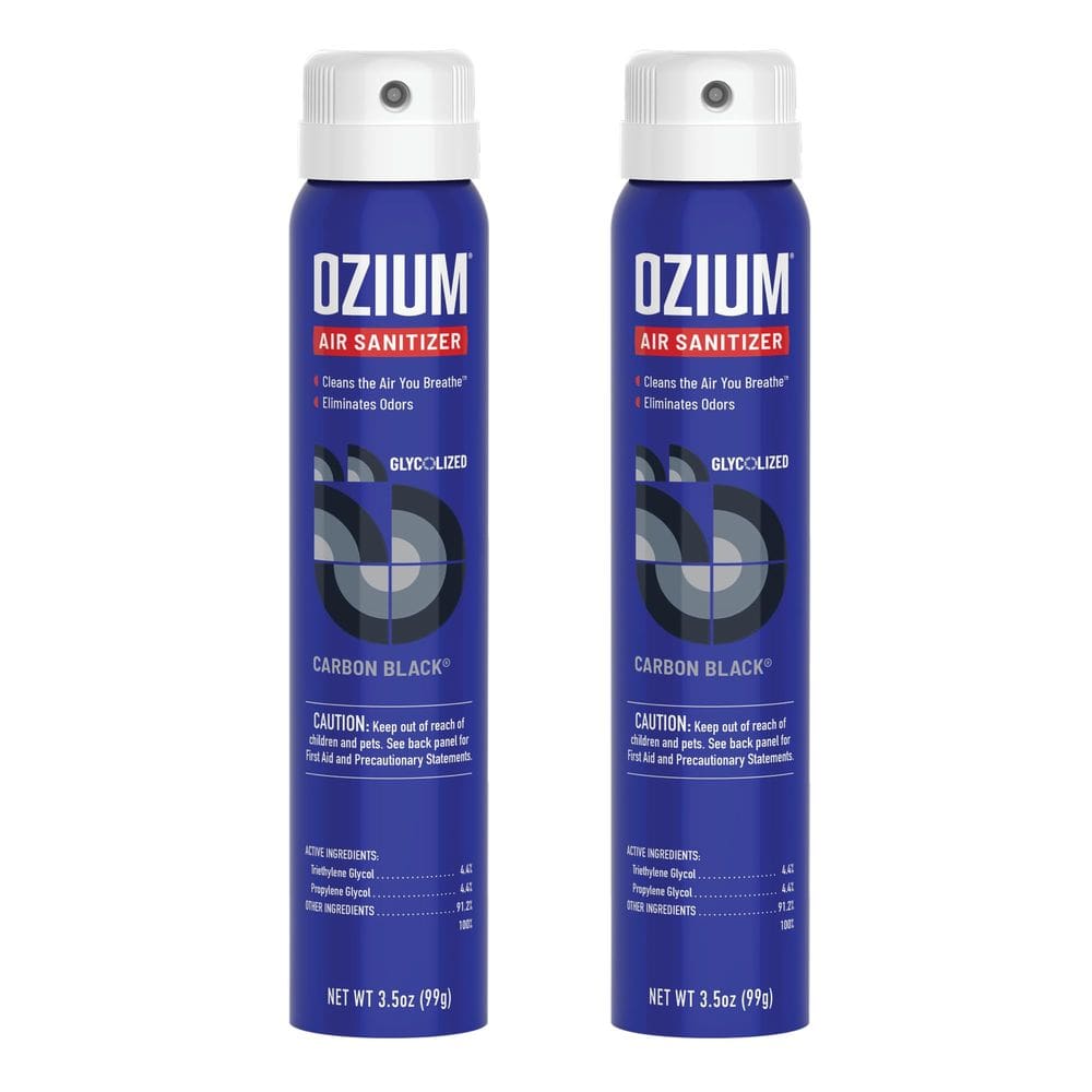 Desinfetante de ar e eliminador de odores Ozium 100mL Carbon Black