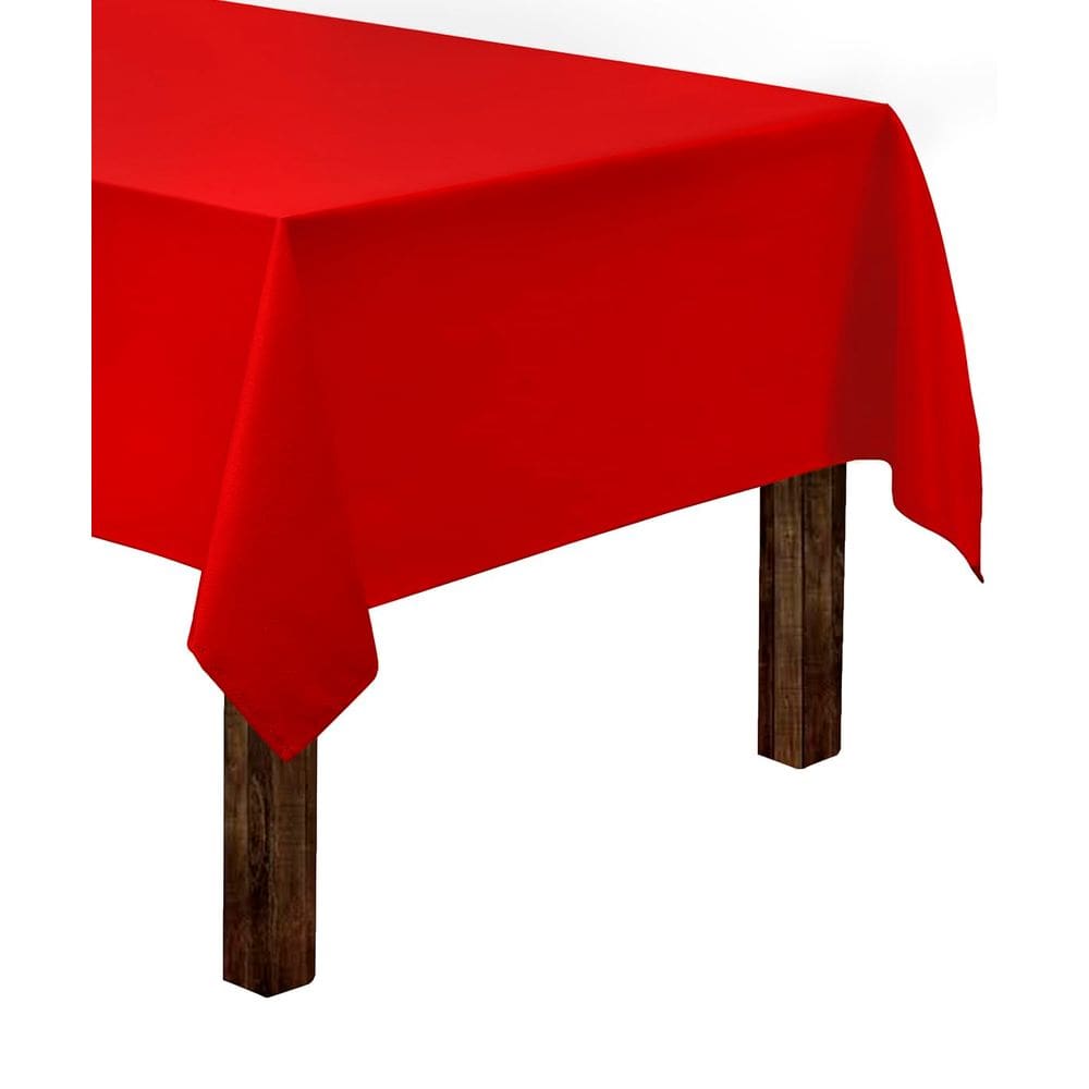 Toalha de mesa Gee Di Moda Retangular 152x259cm Poliéster Vermelho