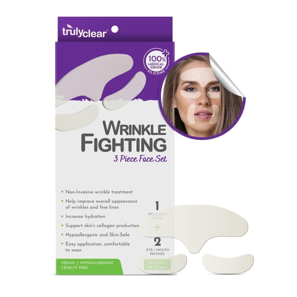 Adesivo antirrugas Truly Clear 20X de silicone reutilizável