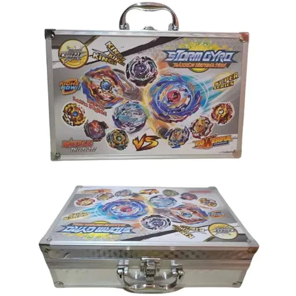 Beyblade Maleta De Alumínio Kitstorm Gyro Dazzle Detonation - Toys Import L-242