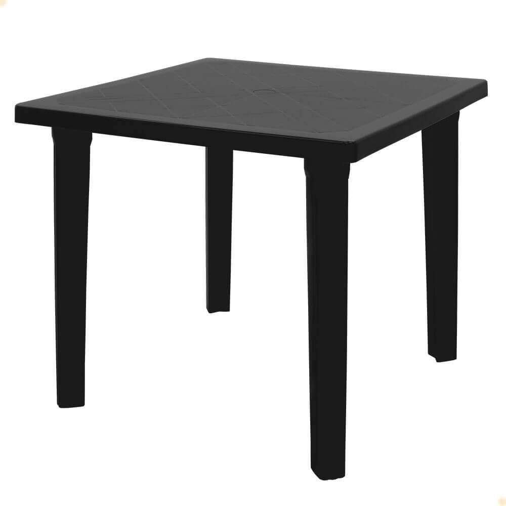 Mesa Tramontina Sancho 80 x 80 cm em Polipropileno Preto 92313/009