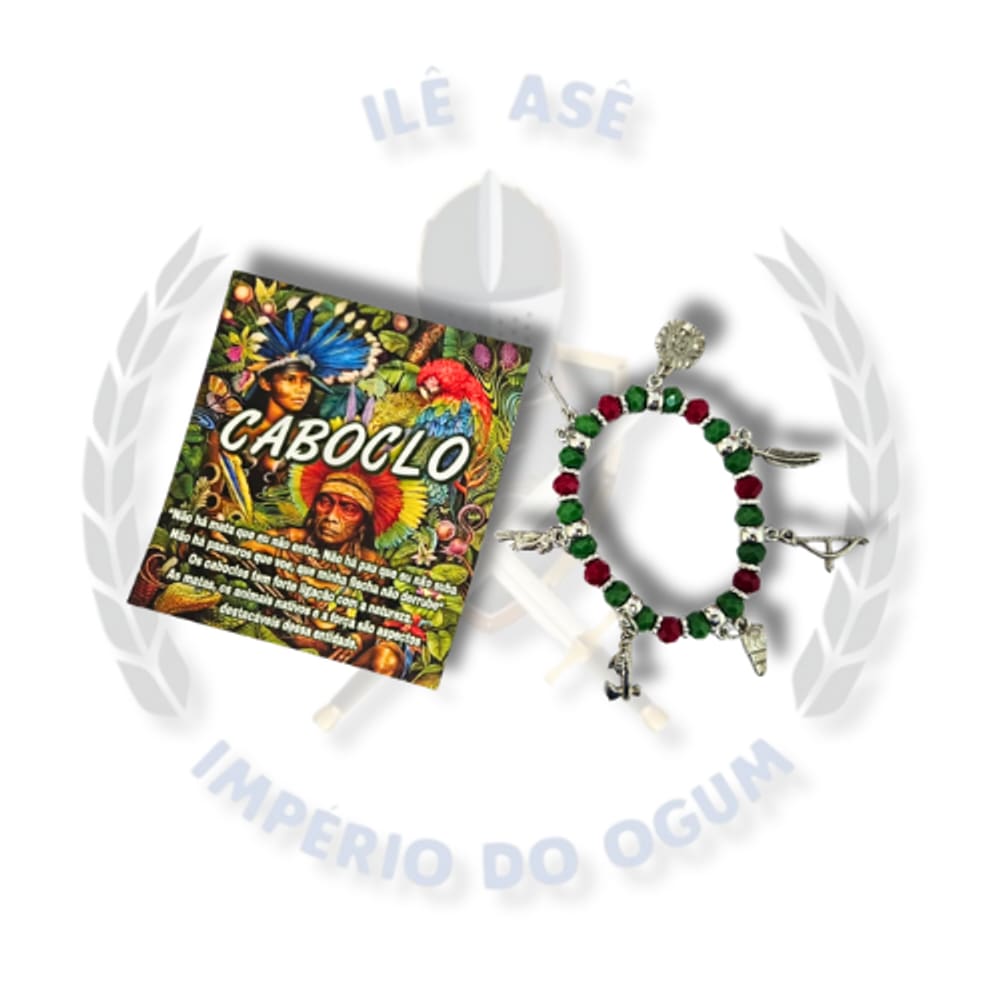 Pulseira Religiosa com Oração - Caboclos