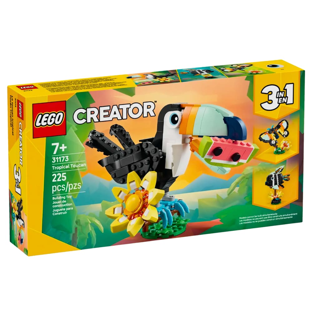 Lego Creator 3 em 1 Animais Selvagens Tucano tropical 31173