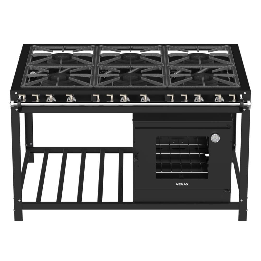 Fogão 6 Bocas Venax Baixa Pressão Preto - Ffi640