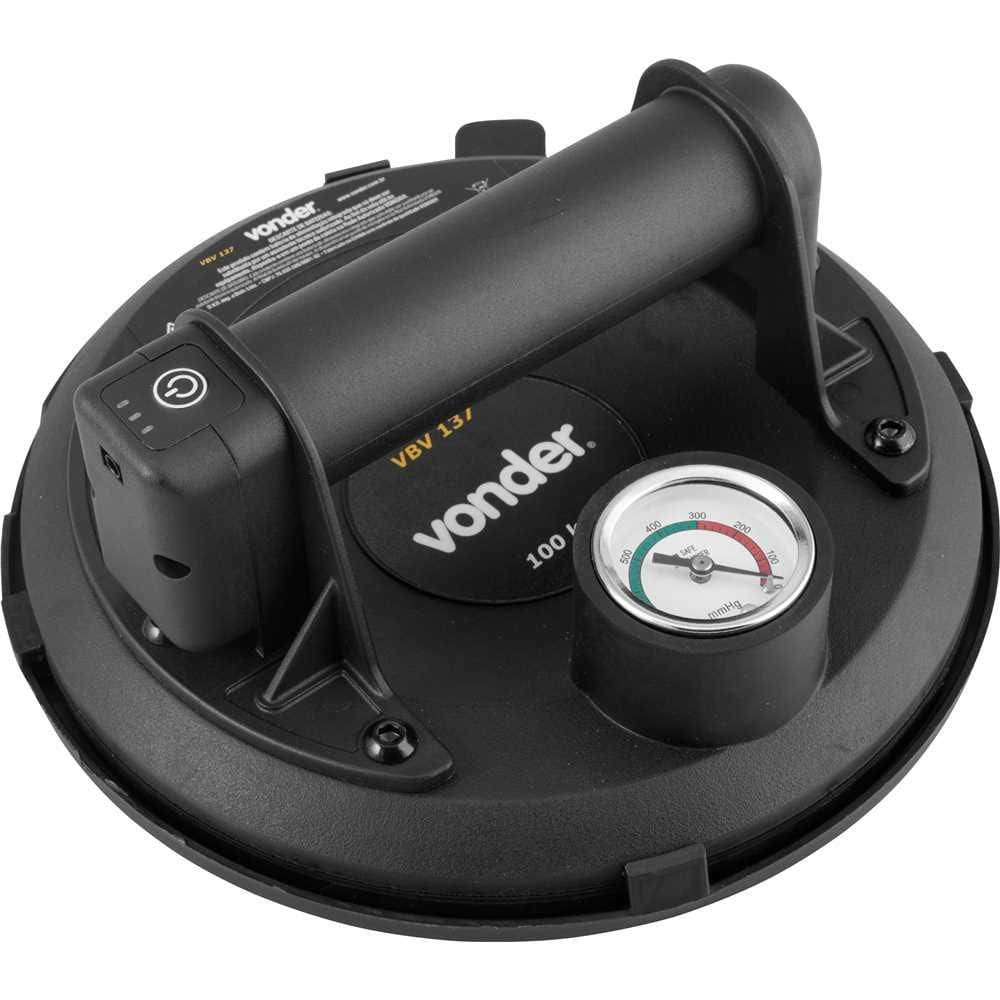 Ventosa Bateria 8” 100kg 3,7v Vbv137 Vonder