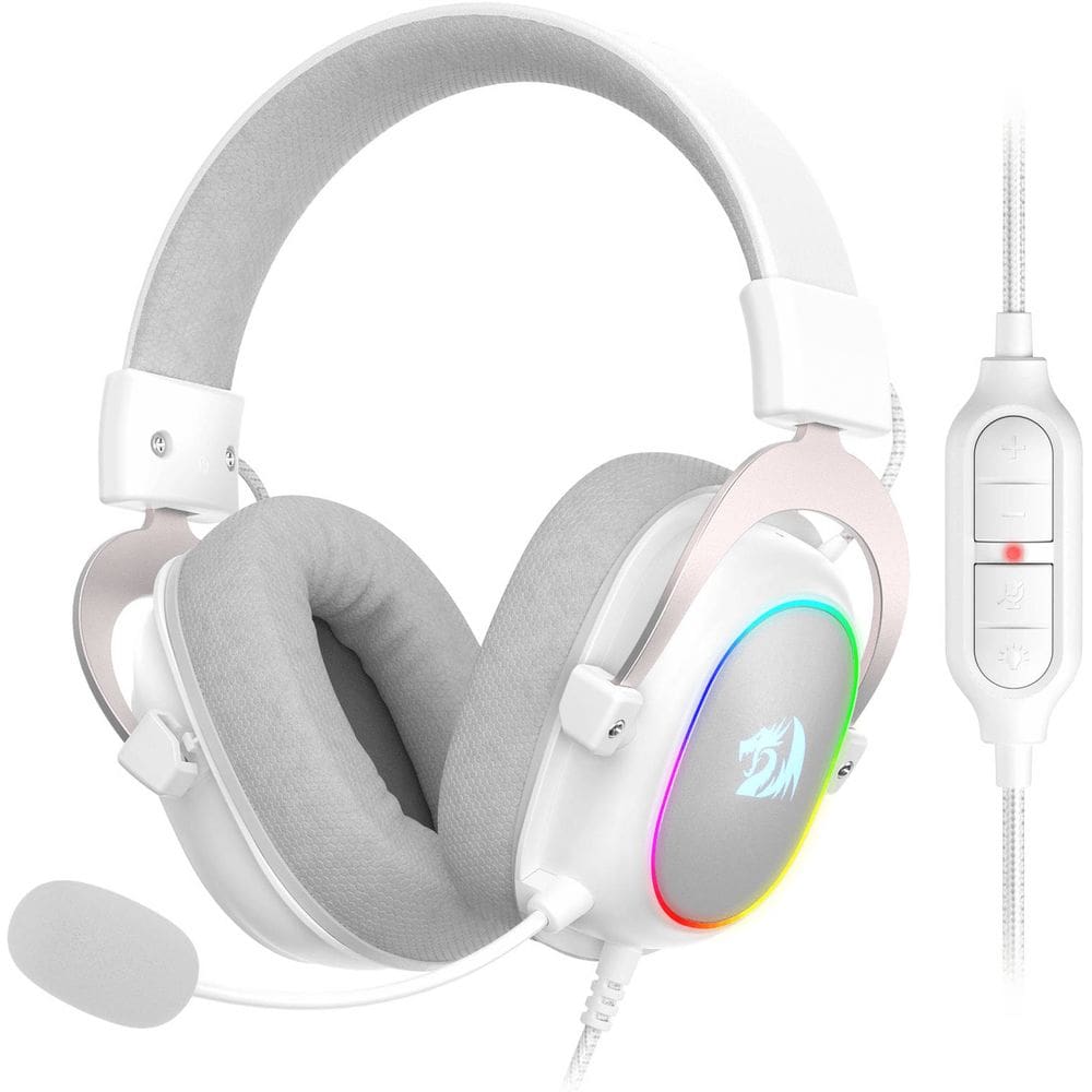 Fone D Ouvido Headset Gamer Branco Redragon Zeus X H510w-rgb