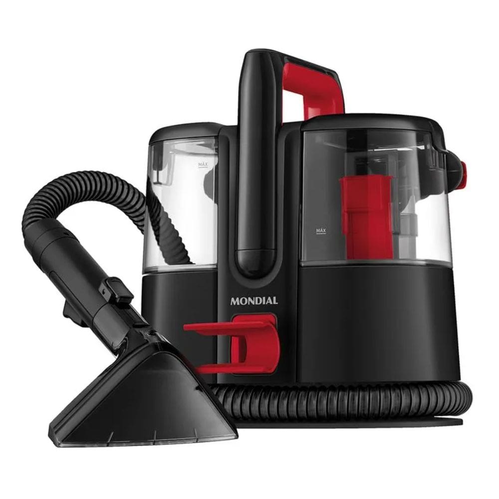 Extratora e Higienizadora Portátil Mondial Deep Cleaner I 1650W Preto/Vermelho 127V- EXP-01-R
