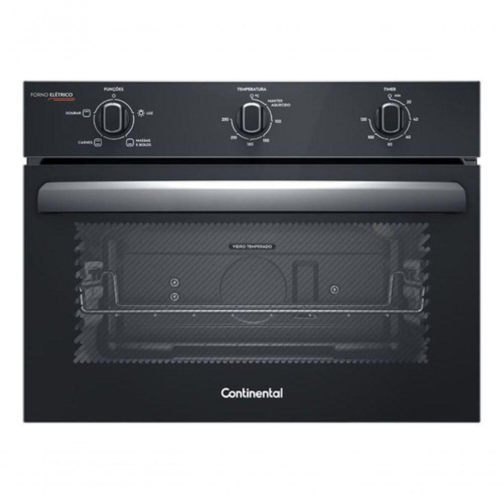 Forno Embutir Elétrico Continental 50L Limpafácil Preto 220V