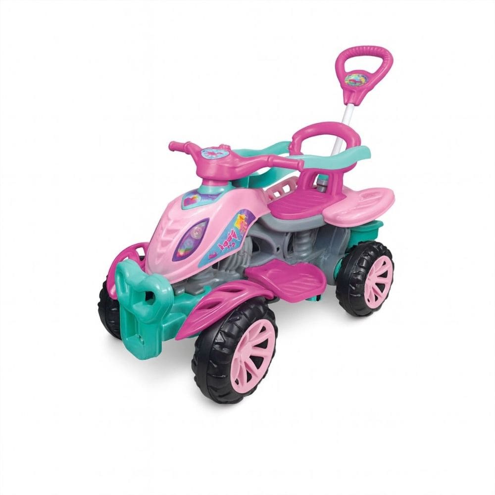 Carrinho Quadriciclo Infantil Empurrador Pedal Lady Star