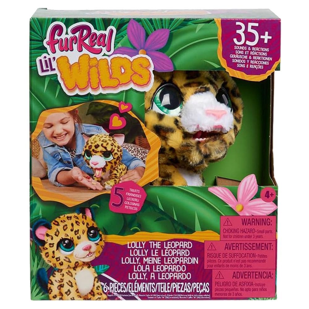 Pelúcia Interativa Lil` Wilds Lolly, A Leoparda - Furreal