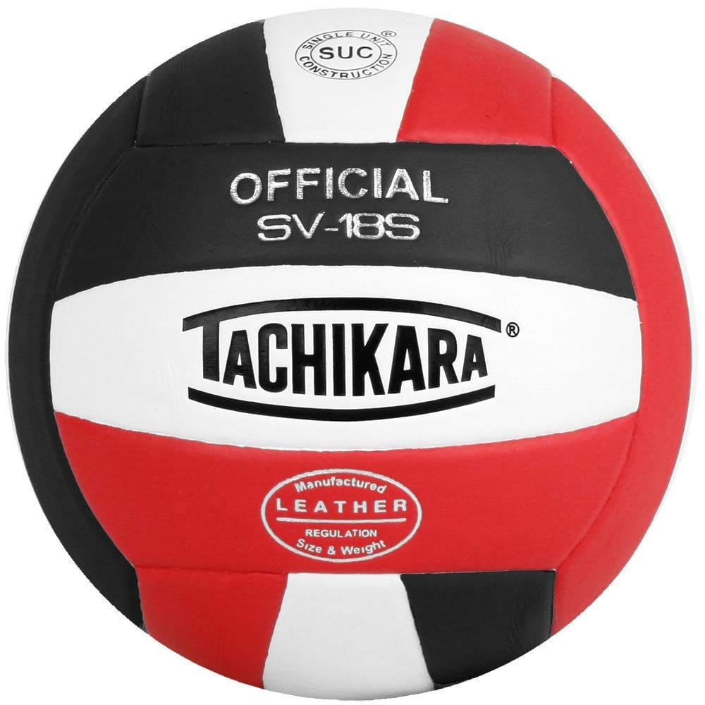 Couro composto de voleibol Tachikara SV18S vermelho/branco/preto