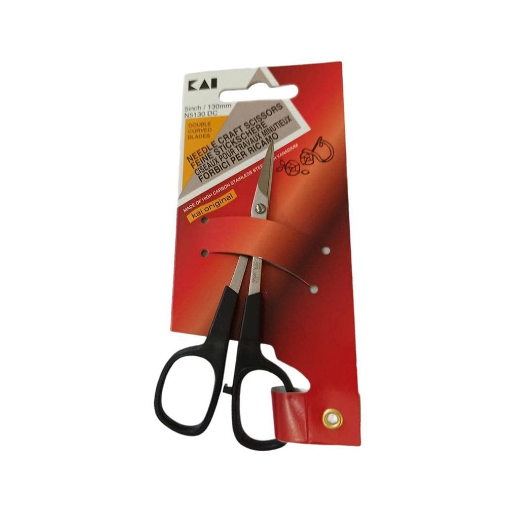 Tesoura FDM Kai 5130DC Dupla Curva em Aço Inoxidável de 12,7 cm