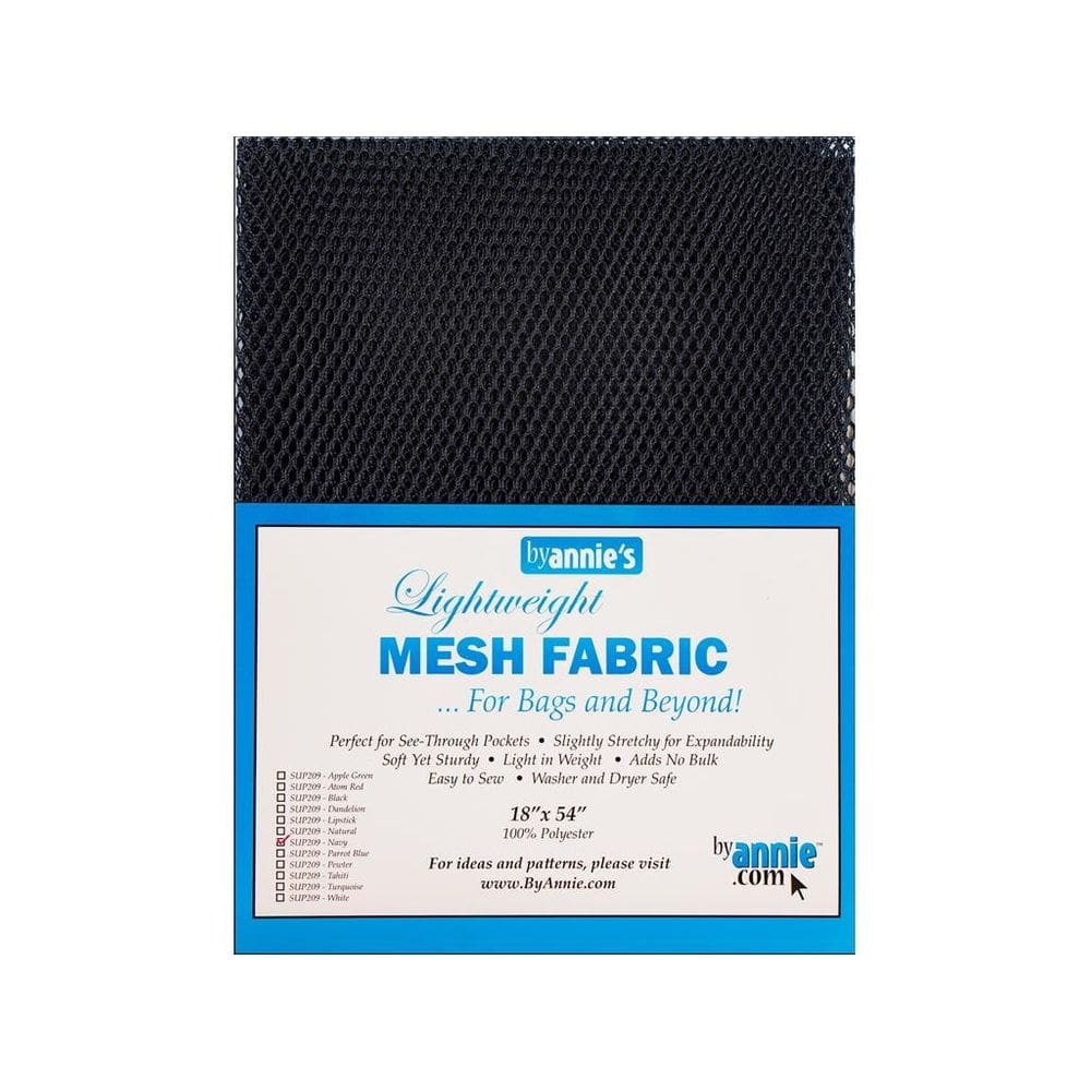 Tecido Annie SUP209-NAVY de malha azul marinho leve 45x137cm