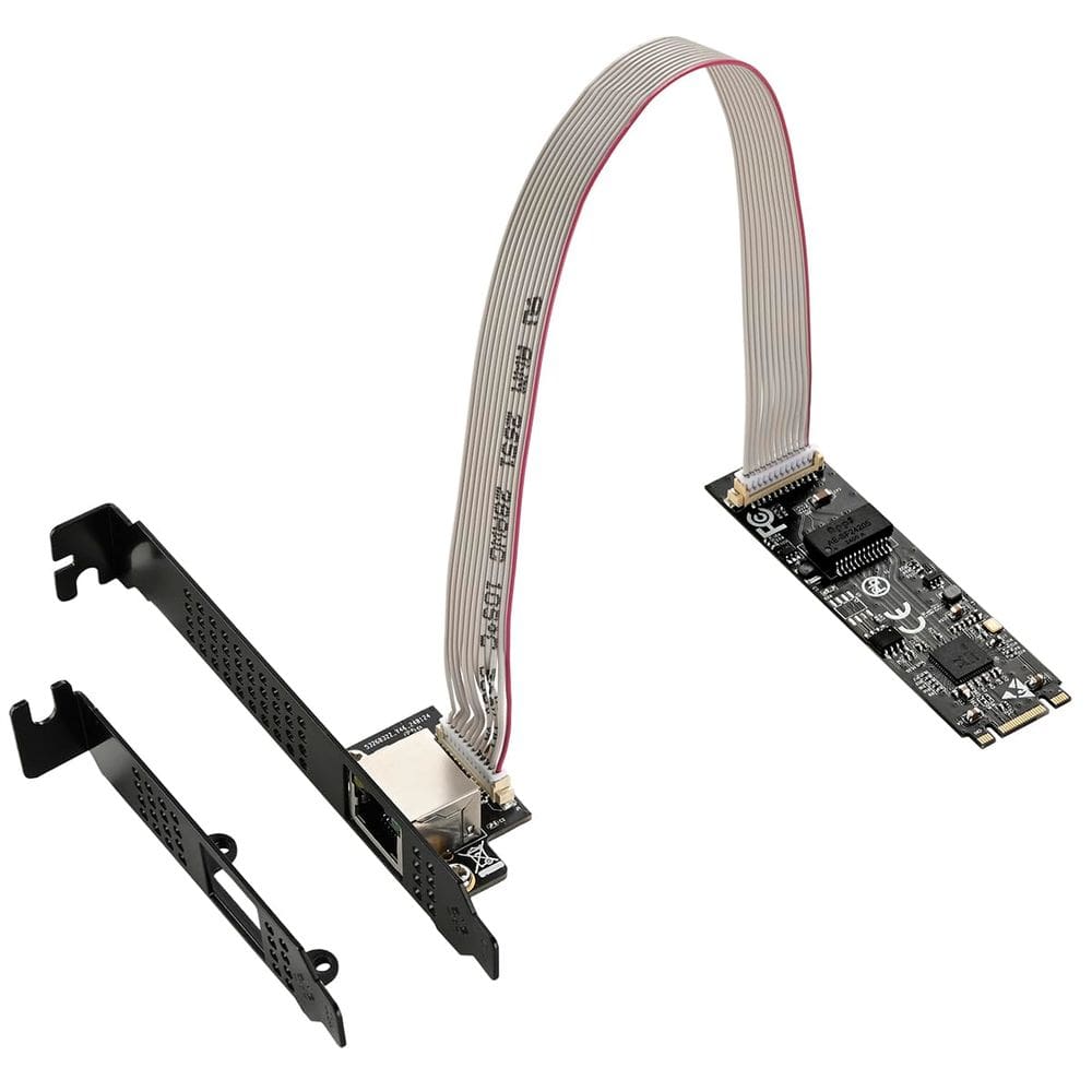 Módulo Ethernet IO CREST M.2 M-Key PCI-e 3.0 Porta única 5.0G
