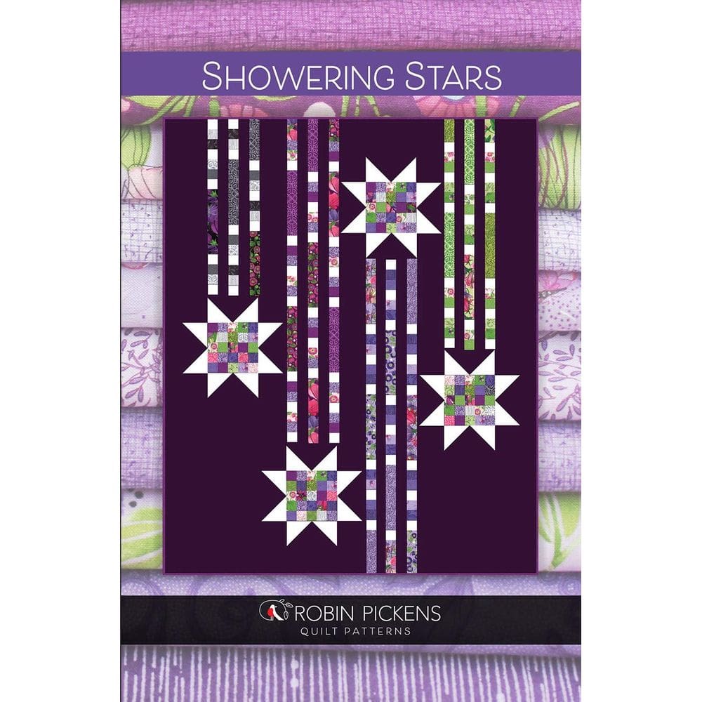 Padrão de edredão Showering Stars de Robin Pickens Twin Size