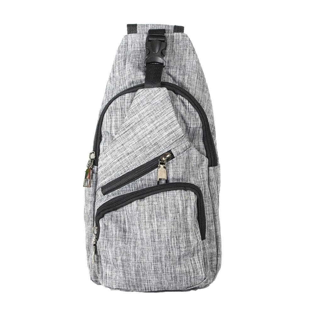 Mochila Nupouch Anti-Theft Daypack Crossbody Sling Grey