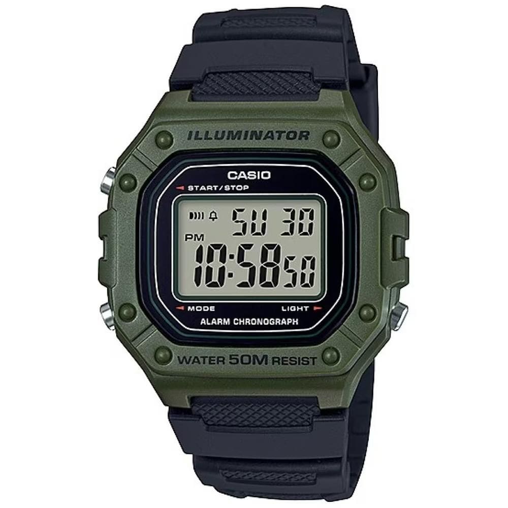 Relógio Casio Standard W-218H-3AVDF-SC Verde Escuro