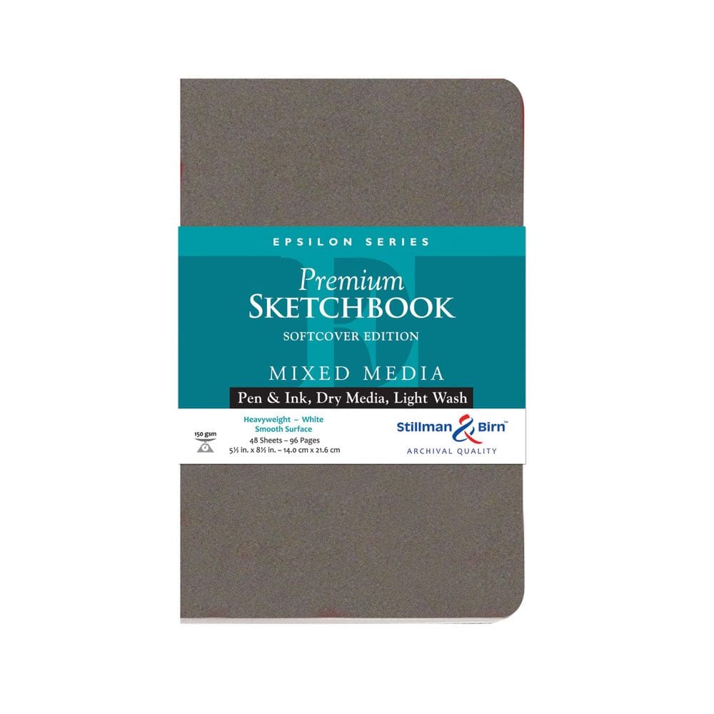 Caderno de esboços Stillman & Birn Epsilon Capa mole 5,5x8,5 150gsm