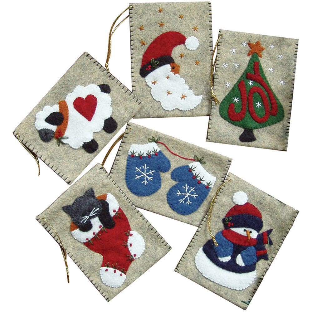 Kit de costura Rachel`s Of Greenfield, sacola de presente, conjunto de ornamentos/6
