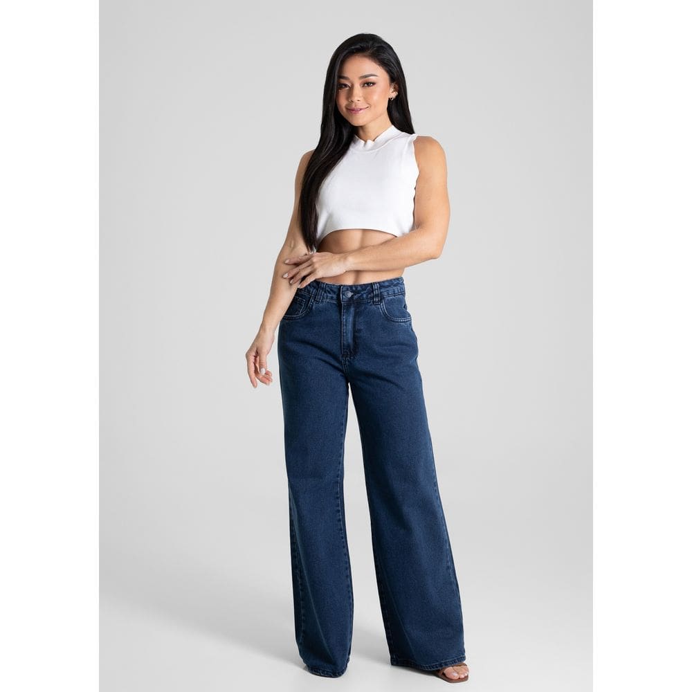 Calça Jeans Sawary Wide Leg - 280570