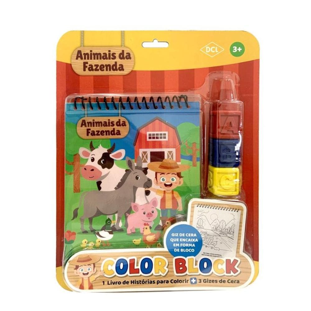 Color Block - Animais da fazenda