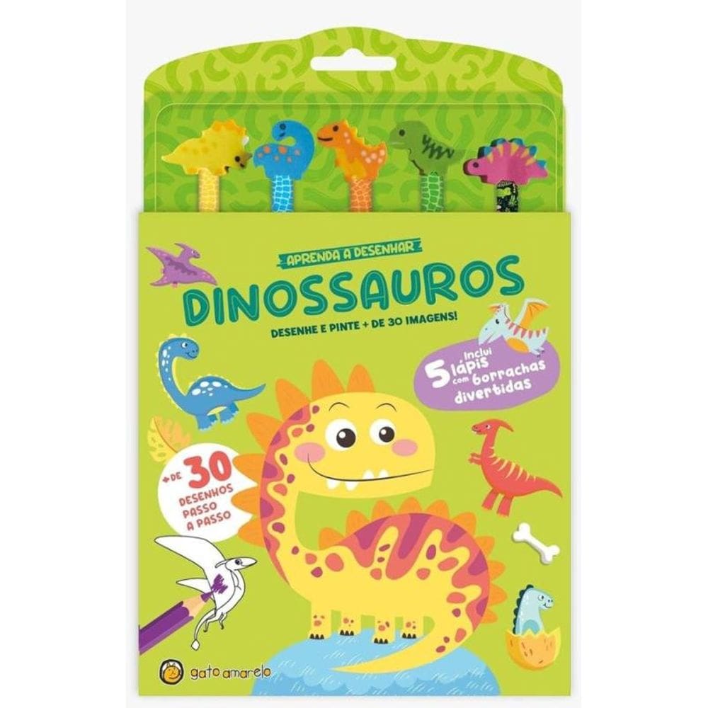 Aprenda A Desenhar - Dinossauros (Volume 1) - Gato Amarelo